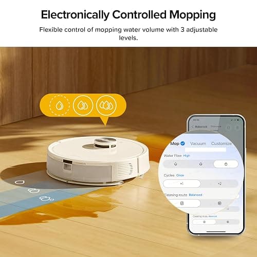 roborock Q7 M5+ Robot Vacuum and Mop, Upgraded from Q5 Max+, Up to 7-9 Weeks Self-Empty, 10000Pa Suction, Dual Anti-Tangle System for Pet Hair & Carpet, PreciSense LiDAR Navigation, App Control, White thumbnail 9