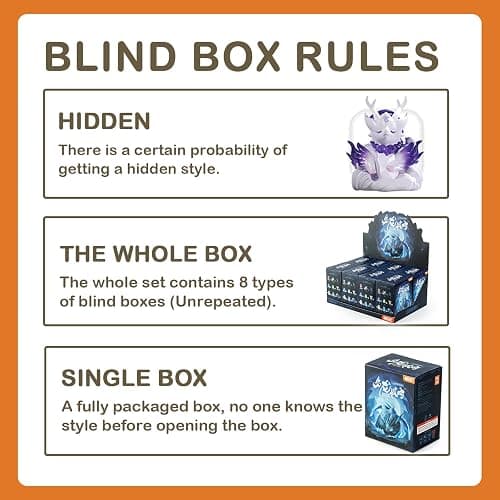BEEMAI Mythical Beasts Administration Together with Loong Series 1PC Blind Box Figures, Random Design Cute Figures Collectible Toys Birthday Gifts thumbnail 4