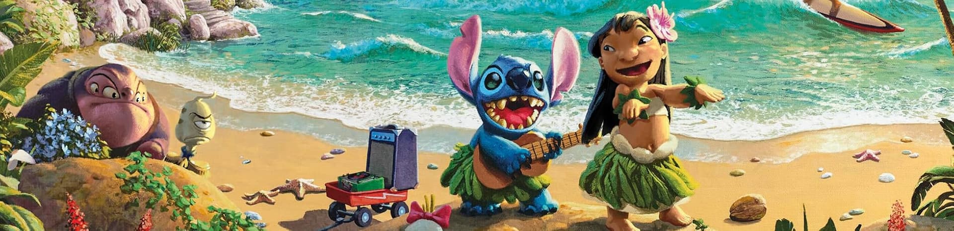 Ceaco - Thomas Kinkade Disney - Lilo and Stitch - 1000 Piece Jigsaw Puzzle | Thomas Kinkade Disney Art, Made in USA, Recycled Board, Finished Size 26.6 x 19 in, Includes Poster, Frameable Art, Giftable thumbnail 8