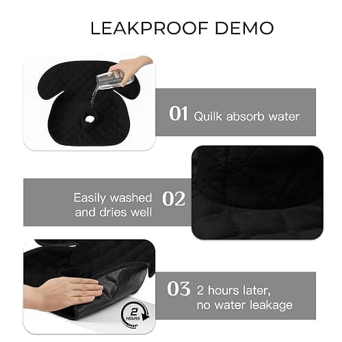 MOMSYLA 2 Pack Waterproof Piddle Pads Carseat Potty Training Car Seat Protector Waterproof Car Seat Liner Cover to Prevent Pee thumbnail 2