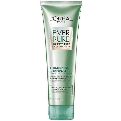 L'Oreal Paris Thickening Sulfate Free Shampoo, Thickens + Strengthens Thin, Fragile Hair, Hair Care with Rosemary Leaf, EverPure, 8.5 Fl Oz (Packaging May Vary) - Image 1