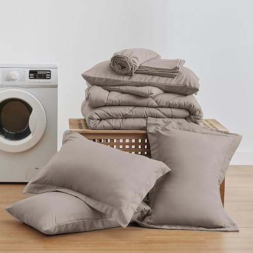 Love's Cabin Burlwood Full Comforter Set, 7 Pieces, All Season, Full Bed in a Bag, Includes 1 Comforter, 1 Flat Sheet, 1 Fitted Sheet, 2 Pillowcases and 2 Pillow Shams thumbnail 6