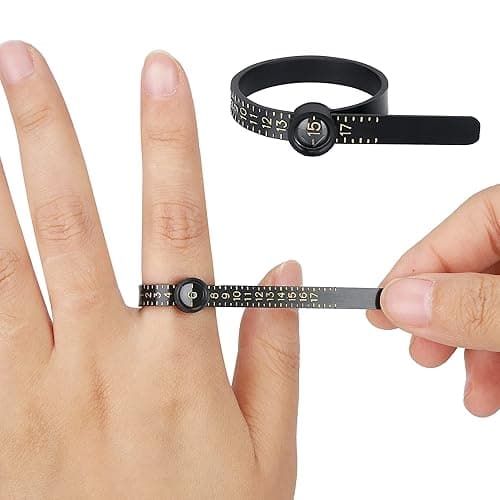Upgraded Ring Sizer Measuring Set Reusable Finger Size Gauge Measure Tool Jewelry Sizing Tools 1-17 USA Rings Size - Image 1