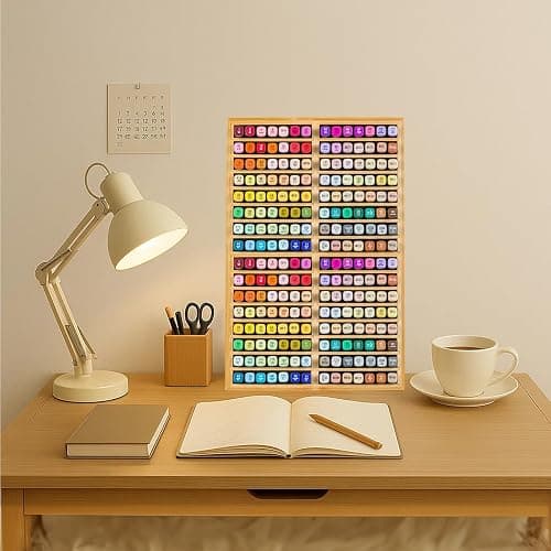M.J COMFY-LIFE Bamboo Marker Organizer - 32 Compartment Desktop Storage Holds 224 Markers/Pens | Natural Wood Stationery Holder for Artists, Classroom & Office (224 Markers) thumbnail 2