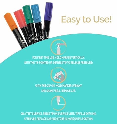 JumpOff Jo – Liquid Chalk Markers – Reversible Chisel and Round Tip – Multi Color (48) thumbnail 6