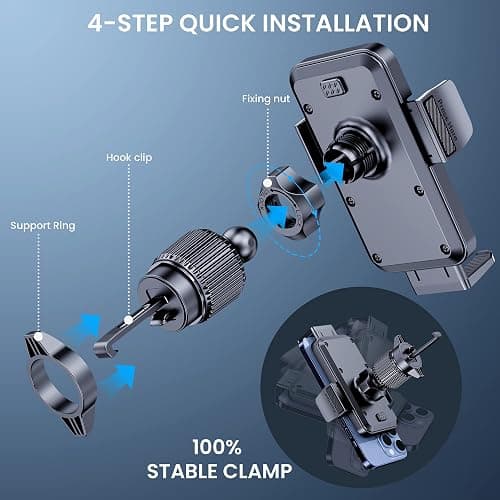 BIPOPIBO Phone Mount for Car Holders Cell Phon Holder Hands Free Phone Stand for Car Vent Automobile Mount Fit iPhone Android Smartphoe Universal Camera Mount Stabilizers thumbnail 3