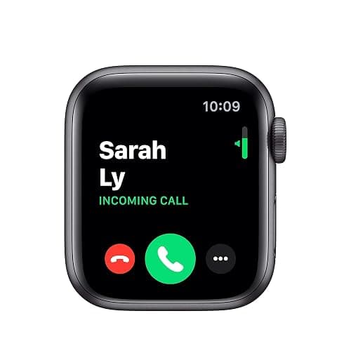Apple Watch Series 5 (GPS, 44MM) - Space Gray Aluminum Case with Black Sport Band (Renewed) - GPS - 44MM - Space Gray Aluminum w Black Sport Band thumbnail 4