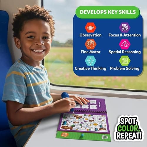 Skillmatics Reusable Search & Find Book - Water Spotter, Mess-Free, Fun Learning Activity, Animals, Travel Toy, Valentine’s Day Gifts for Boys & Girls Ages 4, 5, 6, 7, 8 thumbnail 5