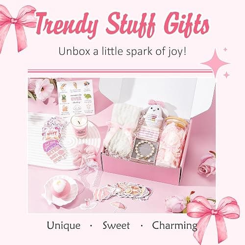 Gifts for Teenage Girls, Teen Girl Gifts Trendy Stuff, Birthday Gifts Preppy Valentines Day Gift for Teen Girls Coquette Cute Set for Girly Tween 12-14 Sweet 16-18 Daughter Sister Niece Friend Pink thumbnail 3