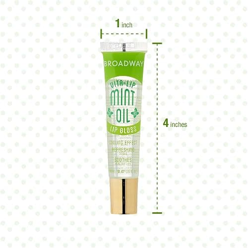 Ruby Kisses Broadway Vita-Lip Clear Lip Gloss (4 Pack Mint, Rosehip, Coconut Oil, Lip Oil Treatment), Ultra-Hydrating & Soothing Formula with Multi-Vitamins, High-Shine Non-Sticky Finish Lip Balm thumbnail 7