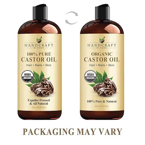 Handcraft Blends Organic Castor Oil - 16 Fl Oz - 100% Pure and Natural - Premium Grade Carrier Oil for Hair Growth, Eyelashes and Eyebrows - Hair and Body - Expeller-Pressed & Hexane-Free thumbnail 5