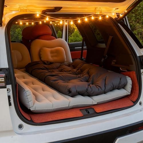 WEY&FLY Car Air Mattress for SUV, Quick Inflation Travel Bed with Air Pump, Portable Sleeping Pad for Camping, Fits Most SUVs and Sedans, Comfortable and Durable thumbnail 3