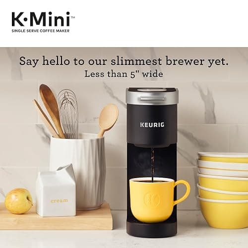 Keurig K-Mini Single Serve K-Cup Pod Coffee Maker, 6 to 12oz Brew size, with Cord Storage, Perfect for Small Spaces, Black thumbnail 5