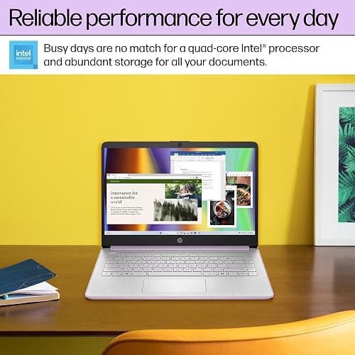 HP 14 Laptop Student Business 2025 Flagship Computer, AI Copilot, 4-Core 13th Gen Intel CPU, 16GB RAM 628GB Storage (128GB UFS+500GB Ext) 1-Yr Office 365 Long Battery HubxcelAccessory Win 11S Lavender thumbnail 7