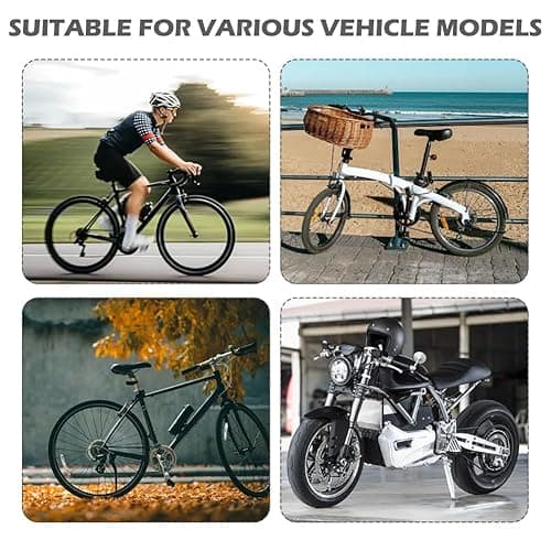SYCOOVEN 1 Pair Mini Bike Foot Pegs, Universal Bike Foot Rest, Aluminium Alloy Non-Slip Bike Pegs, Folding Bike Rear Pedals for Mountain Bike, Folding Bicycle - black thumbnail 7