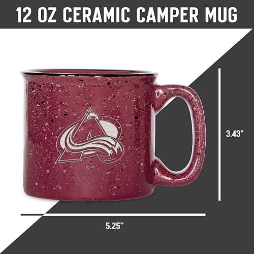 Rico Industries NHL Hockey Speckle 12oz Laser Engraved Campfire Mug thumbnail 6