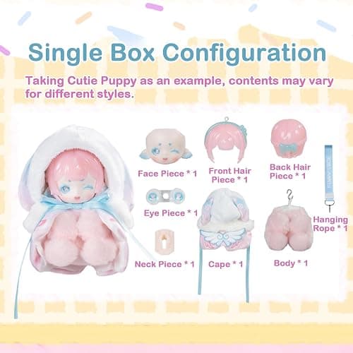 BEEMAI Antu Cute Petite Series Plush Blind Box 1PC (1 of 7 Possible Styles) Cute Figures Collectible Toys Birthday Gifts thumbnail 10