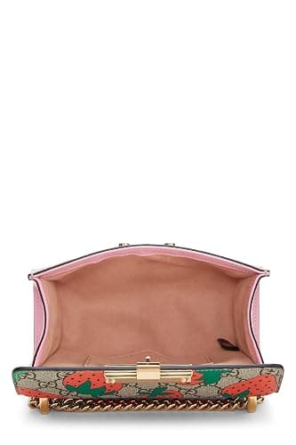 Gucci, Pre-loved Original GG Supreme Canvas Strawberry Shoulder Bag Small, Multi thumbnail 6