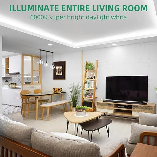 Lamomo LED Neon Rope Light, 12V White Neon LED Strip Light, 16.4ft/5m Dimmable Waterproof Strip Lighting, Silicone DIY Sign for Bedroom Indoor Home Decor (Power Adapter Included) thumbnail 4
