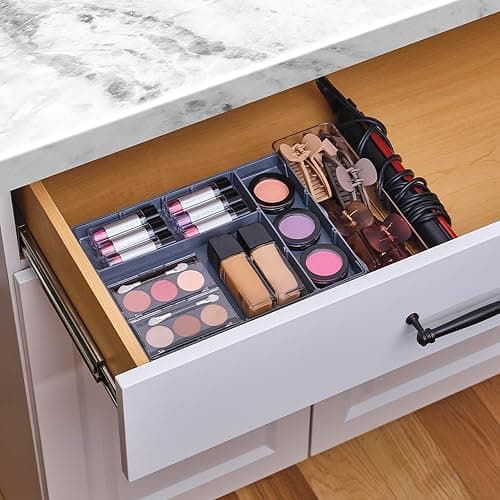 Ontel Smart Drawer Organizer, Multi-Level Jewelry and Cosmetics Storage, Black, 2.65 in thumbnail 7
