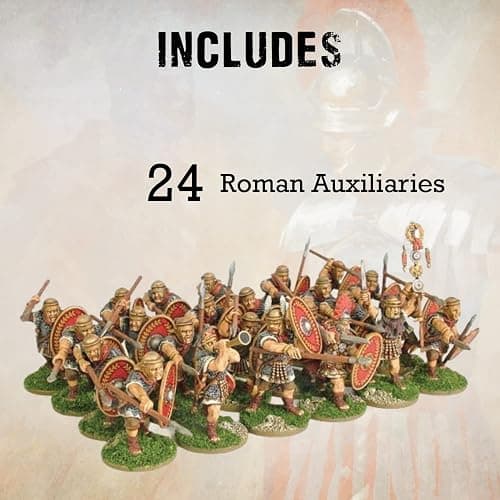 Wargames Delivered - Warlord Games Hail Caesar - Early Imperial Romans Auxiliaries, 28mm Roman and Greek Miniatures for Tabletop War Games, thumbnail 2