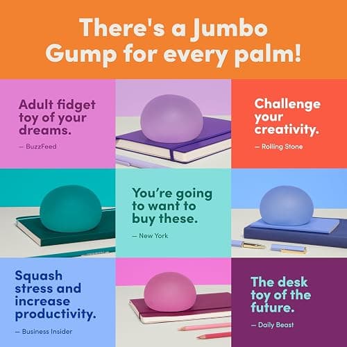 Speks Gump Jumbo Squishy Sensory Balls, Silent Stress Relief Tool, Desk Toy thumbnail 7