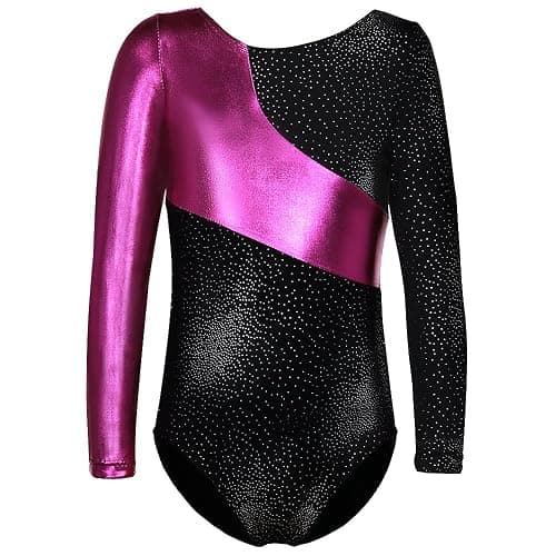 DAXIANG Long Sleeve Gymnastics Leotards for Girls Gymnastics Ballet Outfit Dance Leotard for Kids Girls Toddler 2-14 Years - Image 1