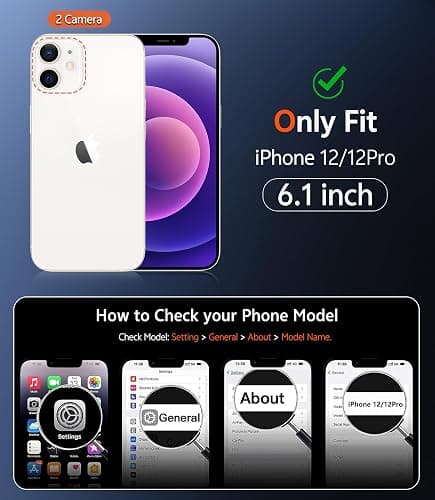 FNTCASE for iPhone 12 Case Clear: iPhone 12 Pro Case Magnetic Phone Cases Compatible with Magsafe Slim Anti Yellowing Military Grade Drop Protection Rugged Protective Transparent Cover (A-Clear) thumbnail 2