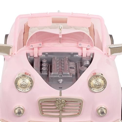 Our Generation – 18-inch Doll Accessories – Pink Doll Car – Toy Vehicle with Radio, Lights & Sounds – Pretend Play 3+ Years– in The Driver's Seat Convertible Cruiser thumbnail 5