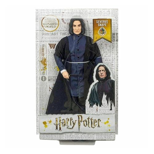 Mattel Harry Potter Collectible Severus Snape Doll (~12-inch) Wearing Black Coat Jacket and Wizard Robes, with Wand, Gift for 6 Year Olds and Up thumbnail 4