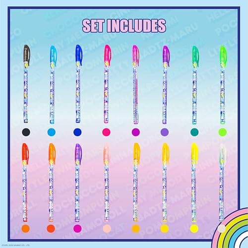 Hello Kitty and Friends 16 Piece Glitter Pen Body Art Set, Glittery and Bright Colors, Ages 3+ by Townley Girl thumbnail 4