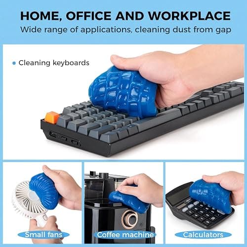 ColorCoral Universal Cleaning Gel for Office Electronic Products Keyboard Cleaner Dust Cleaning Gel for Car Interior Cleaning,Car Putty Reusable Slime goo, Magic Cleaning Putty for Vehicle Vents thumbnail 5