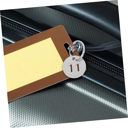 NUOBESTY 1-20 Stainless Steel Numbers Tags, Numbered Keychain Tags with Key Rings, Stainless Steel Keychains with Rings for Dormitory Keys House Lockers thumbnail 3