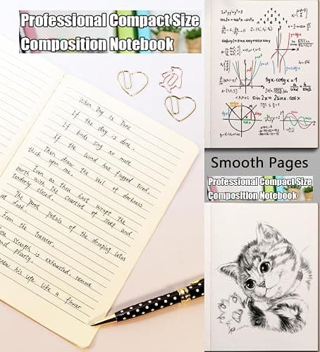 Zegrox 32 Pack A5 ruled Notebook Journals for travelers,students and office,Writing diary Subject Notebooks, Lined thick paper,60Pages, 30 Sheets,8.3x5.5inch thumbnail 5