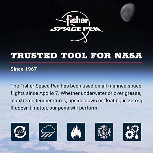 Fisher Space Pen Brass Alloy Cap-O-Matic Pen, Ballpoint, Polished Brass, Black Ink, Gift Box thumbnail 3