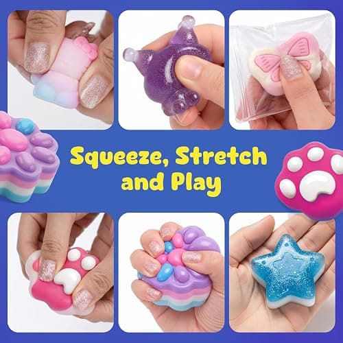 YoPoll DIY Squishy Making Kit for Kids, Complete Mixing Tools Craft Kits, Easter Birthday Gift, Arts and Crafts for Kids & Teens 8-12, Toys for Girls Ages 5-7 thumbnail 3