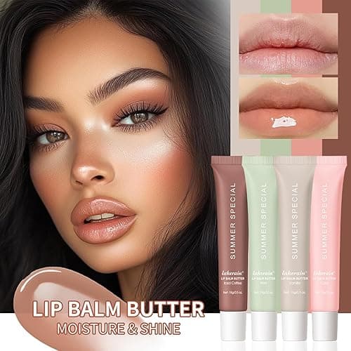 4 PCS Summer Special Lip Butter Balm - Ultra-Hydrating, Nourishing Lip Care with Natural Ingredients, Shea Butter & Olive Oil, Soothes & Softens Dry Lips (4PCS, 0.5 Fl Oz (Pack of 4)) - 4PCS - 0.5 Fl Oz (Pack of 4) thumbnail 7