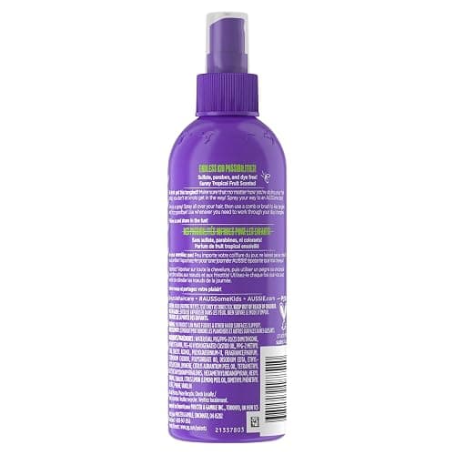 Aussie Kids Moist Detangler for Kids, Dye Free & Paraben Free Hair Detangler Spray, 236 mL thumbnail 10