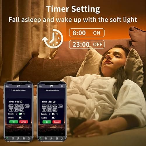 KSIPZE 100ft Led Strip Lights RGB Music Sync Color Changing Bluetooth Led Lights with Smart App Control Remote Led Lights for Bedroom Room Lighting Flexible Home Décor thumbnail 4