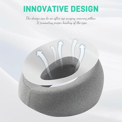 DabaTag Face Down Pillow Massage Headrest for Bed, Face Pillow for Stomach Sleeping, Face Cradle, Massage/BBL Pillow After Surgery Post Eye Surgery Recovery thumbnail 6