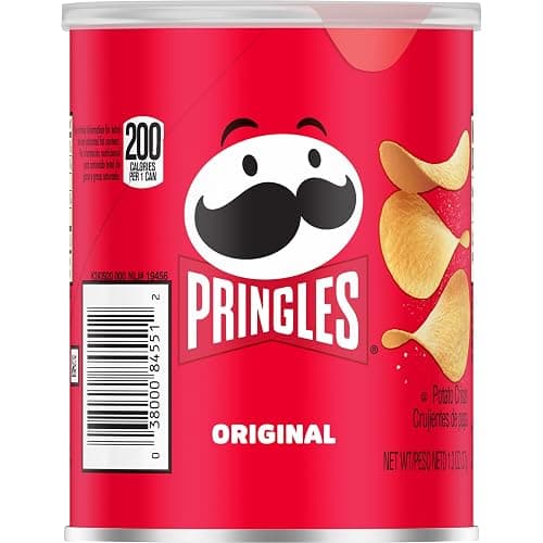 Pringles Potato Crisps Chips, Lunch Snacks, Office and Kids Snacks, Grab N' Go, Original (12 Cans) thumbnail 8