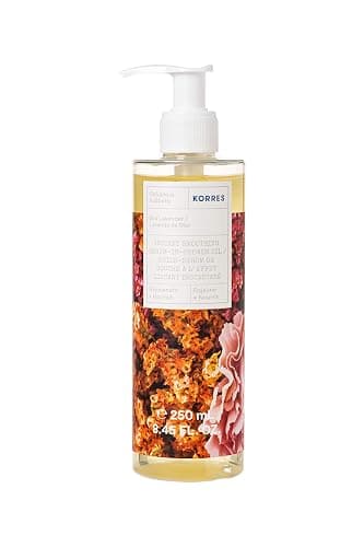 KORRES Instant Smoothing Serum Shower Oil, Hydrating Body Oil for Men and Women, Daily After Shower Skin Care for Dry & Rough Skin, Nourishing Botanicals with Sea Lavender Scent, 8.45 Fl Oz - Image 1