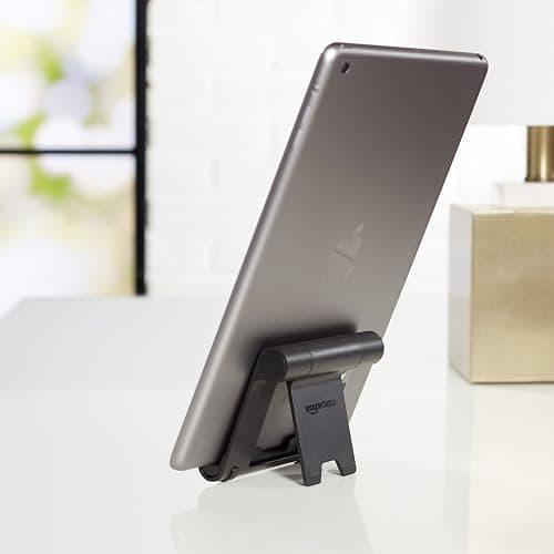 Amazon Basics Multi-Angle Portable Stand for iPad Tablet, E-reader and Phone - Black thumbnail 8