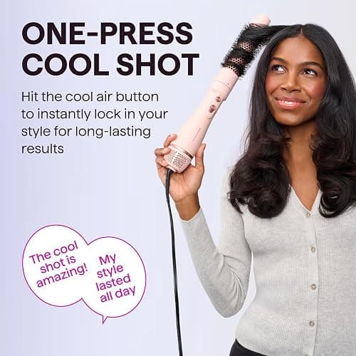 Wavytalk Hair Dryer Brush Set, Air Sculpt 4-in-1 Hot Air Brush Set, Multi Hair Styler for Salon Blowouts, Smooth Curls, Volumizing and Straightening, Sleek and Less Frizz, Pink thumbnail 6