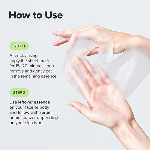 Beauty of Joseon Centella Asiatica Calming Mask Daily Moisturizing Soothing Cica Face Sheet Mask for All Skin Types, Korean Skincare Stuffers for Men Women, 10 sheets thumbnail 7