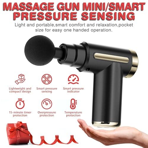 cotsoco Massage Gun Deep Tissue for Pain Relief with 4 Massage Heads & 6 Speeds, Electric Mini Handheld Body Massager for Any Pain Relief, Best Gifts for Men and Mom thumbnail 8