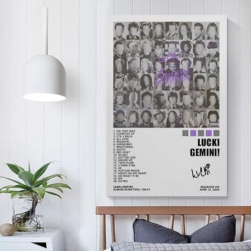 Lucki GEMINI! Canvas Poster Bedroom Decoration Landscape Office Valentine's Birthday Gift Unframe-style12x18inch(30x45cm) thumbnail 4