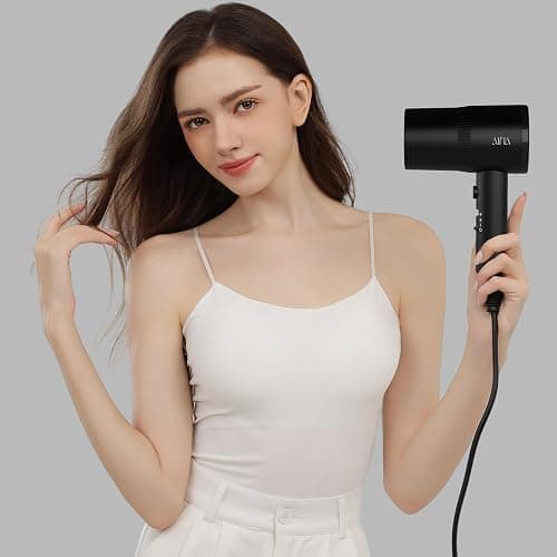 AINA Diffuser Hair Dryer Full-Featured Blow Dryer 110V/1600W(Vader Black) | 3 Heat/2 Speed|Cold shut button|Lightweight|Compact Size|High Temp|Low Airflow|Same Results|Less Expense thumbnail 6