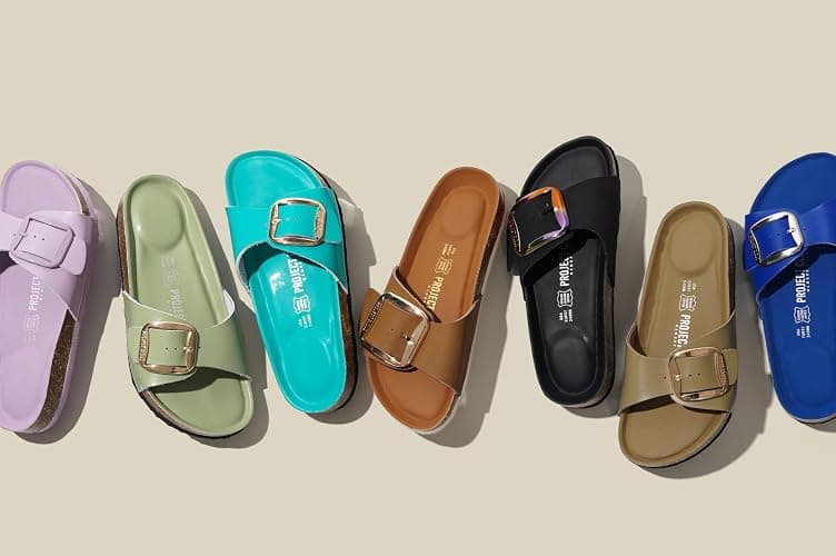 Project Cloud 100% Genuine Leather Sandals Women Dressy Beach Essentials Slides for Women Footwear - Lightweight with Memory Foam Insole Sandals for Women 2026 - Womens Slides thumbnail 8