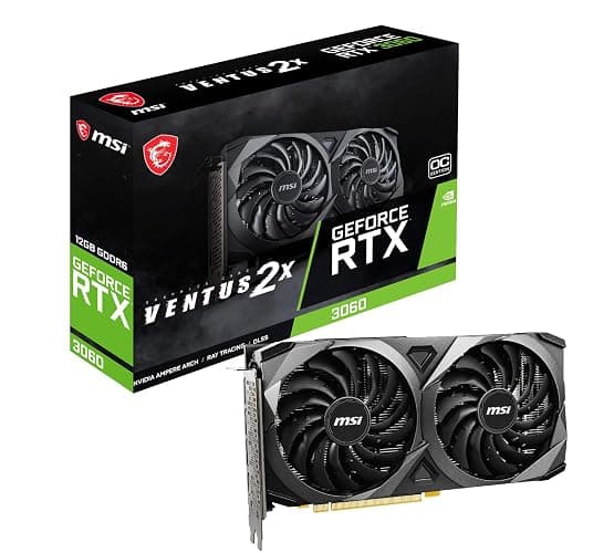 MSI Gaming GeForce RTX 3060 12GB 15 Gbps GDRR6 192-Bit HDMI/DP PCIe 4 Torx Twin Fan Ampere OC Graphics Card - Image 1